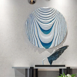 Modern Simple Decorative Painting Wooden Carving