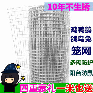 Galvanized Wire Mesh Fence Chicken Farming Animal Husbandry Protection against Rodents Small Grid Iron Net Balcony Guardrail
