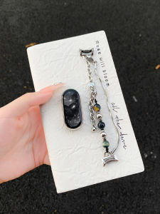 Uhada New Summer Double Layer Trendy Stone Bracelet for Xiaomi Band 8 9 10 Sporty Womens Wristband Smartwatch Band Accessories