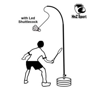 lonely badminton practise play badminton alone led shuttlecock