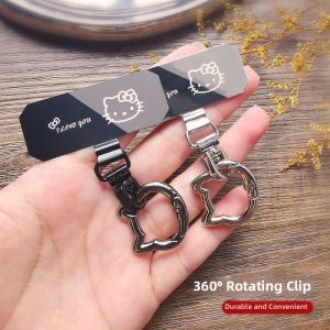 ZHENGEGE | Swivel Head Cat Shaped Metal Stainless Phone Lanyard Clip