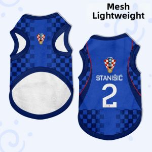 LEXI | Football Fan Croatia Jersey Dog and Cat Vest Hair Loss Prevention
