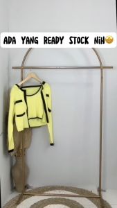 AJWShop [WAB] Atasan Tanktop Cardigan Set Lengan Panjang Korean Style Kekinian Rajut Import Premium | Baju Atasan Wanita Tanktop Cardigan Lengan Panjang Rajut Premium Mewah Elegan | Cardigan Set Import | Baju Atasan Wanita Tebaru Kekinian