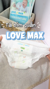 LOVE MAX | Tã Bỉm Cho Bé Dán/Quần (1 Bịch 50 Miếng) – Siêu Mềm Mỏng Thấm Hút Tốt Đủ Size S–XXL