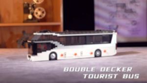 811PCS City Tour Bus Building Blocks Double-Decker Tourist Bus Model Bricks Desktop Ornaments Diy Puzzle Toys Holiday Gifts