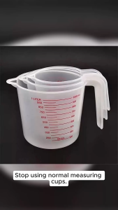 High-Quality Transparent Measuring Cup Set for Kitchen & Dining