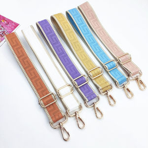 Adjustable Extra Long Colorful Pure Color Shoulder Strap for Crossbody Bag Embroidered Wide Strap Replacement Band