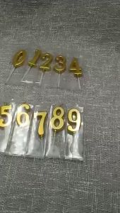 UMI Premium Gold Color Candle Number Age Birthday Party Celebration Cake Baking KeK Hari Jadi Lilin Nombor Birthday 数字岁数蜡烛