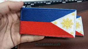 5pcs Philippine Flag Patch Embroidery PH Flag Patch For Right Arm Backpack 5x8cm