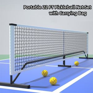 22 FT Portable Pickleball Net Set with Foldable Stand With Carry Bag Steel Frame Tennis Net 6.7M Portable Indoor Outdoor Rack [Ready Stock Manila]