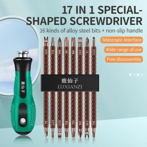 Obeng Set Multifungsi 16 in 1 Magnetic Obeng Bolak Balik / Obeng Plus Minus Magnet