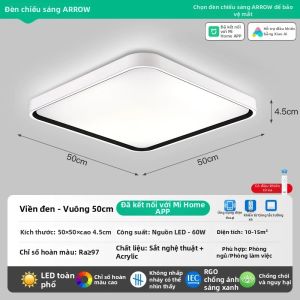 Đèn Trần Phòng Ngủ Đơn Giản Hiện Đại