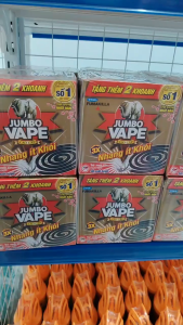 Combo 5 Hộp Nhang Muỗi Ít Khói Jumbo Vape S2 Cao Cấp Hiệu Quả 3X