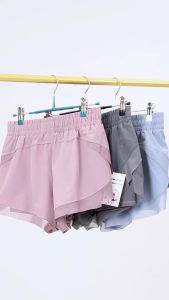 COSI COZY Olahraga Saku Longgar Pinggang Tinggi Celana Pendek Wanita