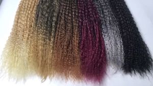 18 Inch Synthetic Gray Brazilian Braids: Long Kinky Curly Crochet Hair & Ombre Braiding Extensions For Women