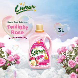 LUNAR 2X Concentrated Baking Soda Liquid Detergent Twilight Rose 3L