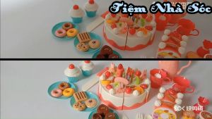 [Hoàn tiền 10%]Đồ chơi trẻ em Bộ Đồ chơi cắt bánh sinh nhật 85 chi tiết cho bé từ 3 tuổi Giúp bé tăng khả năng quan sát và sáng tạo - Tiệm Nhà Sóc 1