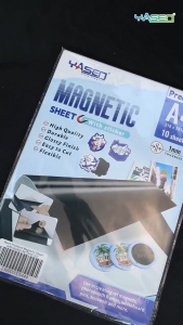 YASEN Magnetic Sheets A4 Size/4R Size 1mm/0.8mm/0.5mm (10PCS) Plain or with Adhesive For Ref Magnet Sheet for DIY Photo Souvenir Refrigerator Craft