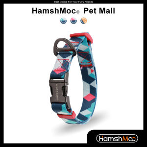 HamshMoc Dog Collar Heavy Duty Adjustable Pet Collar for Small Medium Large Dogs with Nylon Metal Buckle