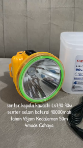 Kawachi LS-790G 90W Senter Selam LED Baterai 10000mAh Tahan 45 Jam Charger Dimmer 4 Mode Pencahayaan