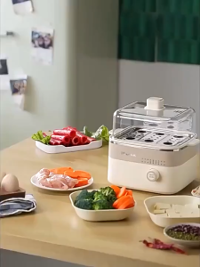 Bear Knob Type Multifunctional Egg Boiler Egg Steamer Household Small Appointment Integrated Breakfast Machine Gift