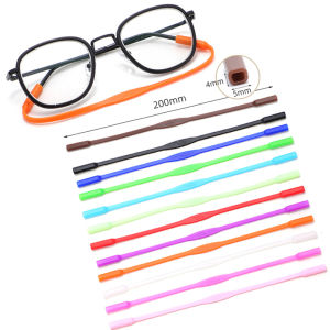1PC Silicone Eyeglasses Straps Candy Color Elastic Reading Glasses Chain Sports Cord Holder Sunglasses Anti Slip String Ropes