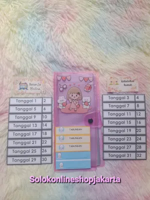 Dompet Disiplin Keuangan Bulanan | 32 Slot Uang