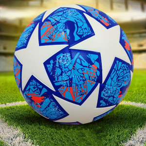 1Pc Classic Size 5 Soccer Ball Handmade PU Leather Soccer Ball Durable Kicking Outdoor Sports Training Game Football