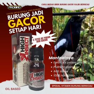 HIGH INSECT VITAMIN PENGACOR BURUNG BERKICAU ANIS MURAI PLECI TETESKE MAKANAN LANGSUNG GACOR
