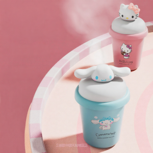 GOES TiME | Portable Mini Ultrasonic Humidifier 2024 New Model for Bedroom Office Low Noise Air Purification Small Size High Capacity Spray