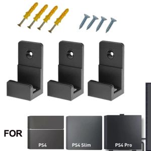 3PCS Wall Mount For PS4 Video Game Console Hanging Host Rack Hook Wall Bracket Holder Bracket For PS4 Pro/Slim Accessories