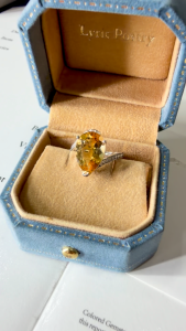 Montagne Jewelry Natural Natural Yellow quartz Citrine Ring for women Teardrop Design Fine Jewellery 925 Silver Ring