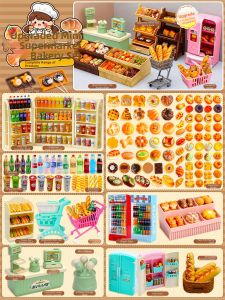 Mini Simulated Miniature Market Items DIY Creative Toy for Girls Role Play