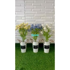 Tanaman Hias Bunga Artificial Daisy Mini Variasi Warna Pot Kaleng Flower Garden Hiasan Meja Dekorasi Rumah