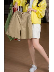 XIAOER | High-Quality Material One Button Women Shorts