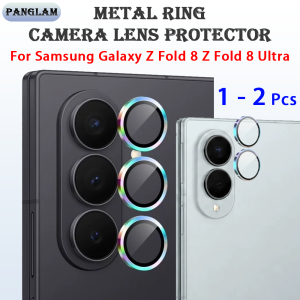 1 - 2 Pcs Metal Glass Camera Lens Protector Film For Samsung Galaxy Z Fold 8 Ultra Z Fold 8 9H Tempered Glass Film Full Cover