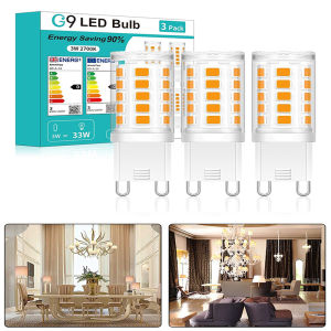 3/8Pack G9 LED Bulbs 3W No Flicker Equivalent 30W Halogen Lamps Warm White Cold White Corn Light Decorative Chandelier Lighting