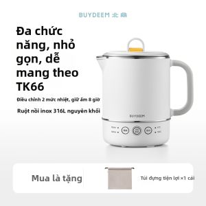 BUYDEEM | Bình Đun Điện Nhỏ Gọn 316 Stainless Steel