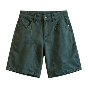JIARONG | Casual Rivet Workwear Shorts Loose and Wide Leg Style