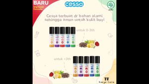 Kids Cessa Merah Fedrop Essential Oil Menyejukkan Menenangkan Pereda Panas Demam Anak 3 - 5 Tahun