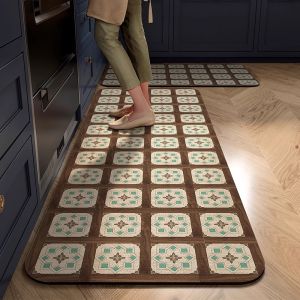 Kitchen Floor Mat Diatom Mud Oil Proof Non-Slip Foot Mat Washable Water Absorbent Special Purpose Mat Home Use Luck Brand