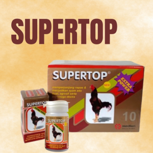 1 DUS SUPER TOP NEW 10 KAPSUL - penambah stamina&tenaga ayam jago super strong ayam aduan