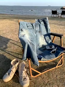 Cabin Fashion Retro Graffiti Mens Shorts Men And Women Loose Casual Wide Leg Cropped Jeans