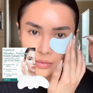 Mask Kolagen 10pcs - Anti Kerut Melembapkan & Kencangkan Kulit Perawatan Area Mata Mencerahkan Wajah & Kurangi Garis Halus