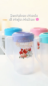 TEKO AIR 21L MOTIF BUNGA - Teko Plastik / Eskan Ceret Air Minum / Water Jug / Teko Air Minum