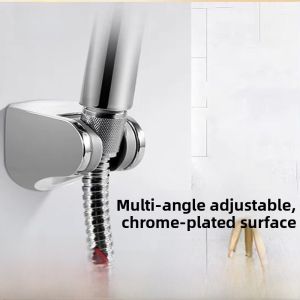 JOMOO Bathroom Accessories Shower Head Holder Fixed Bracket Hardware No Drilling Required Bathroom Shower Base Stand