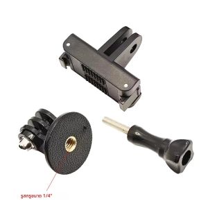 อะแดปเตอร์แม่เหล็กแบบปลดเร็ว อุปกรณ์เสริมสำหรับกล้อง DJI Osmo Action 5 Pro 4 3 ฐานยึดกล้องแบบรูยึดอเนกประสงค์ พร้อมสกรูขาตั้งกล้องขนาด 1/4 นิ้ว