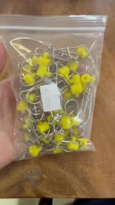 50pcs Stainless Steel Duo Lock Snap Fishing Line Sinker Slides Fishing Rig Sinker Slider Swivel Saltwater FishingTackle