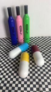 🌂👜ร่มมินิแคปซูล ร่มพกพา   ร่มพับ5ตอน พร้อมเคส   ขนาดพอดีมือ สดใสน่ารัก ขนาดเล็กกระทัดรัด พกพาง่าย