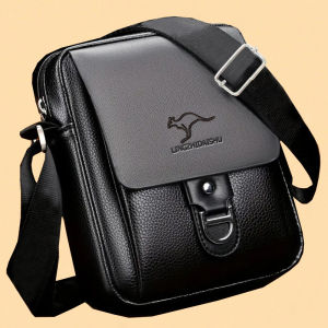 clu Men Genuine Leather Texture Single Shoulder Bag Casual Business Fashion Trendy for Men Crossbody Bag ulc